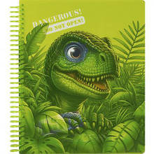 Щоденник A5 УКР на СПІРАЛІ, пластикова прозора обкладинка SD1950 MZOPT