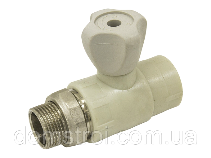 Кран кульовий під пайку з накидною гайкою PPR 20х1/2" ВР