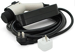 Зарядний пристрій EV 220В 16А DC, кабель 5м, розʼєм GB/T, IP67, LED-індикація, з перемикачем