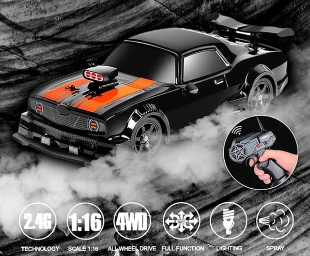 дрифт машинка на радіокеруванні HB Toys Dodge Black 1:16