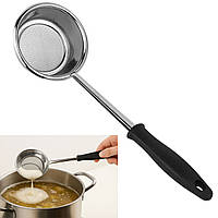 Шумівка-сито з нержавіючої сталі з ручкою 29.5 см