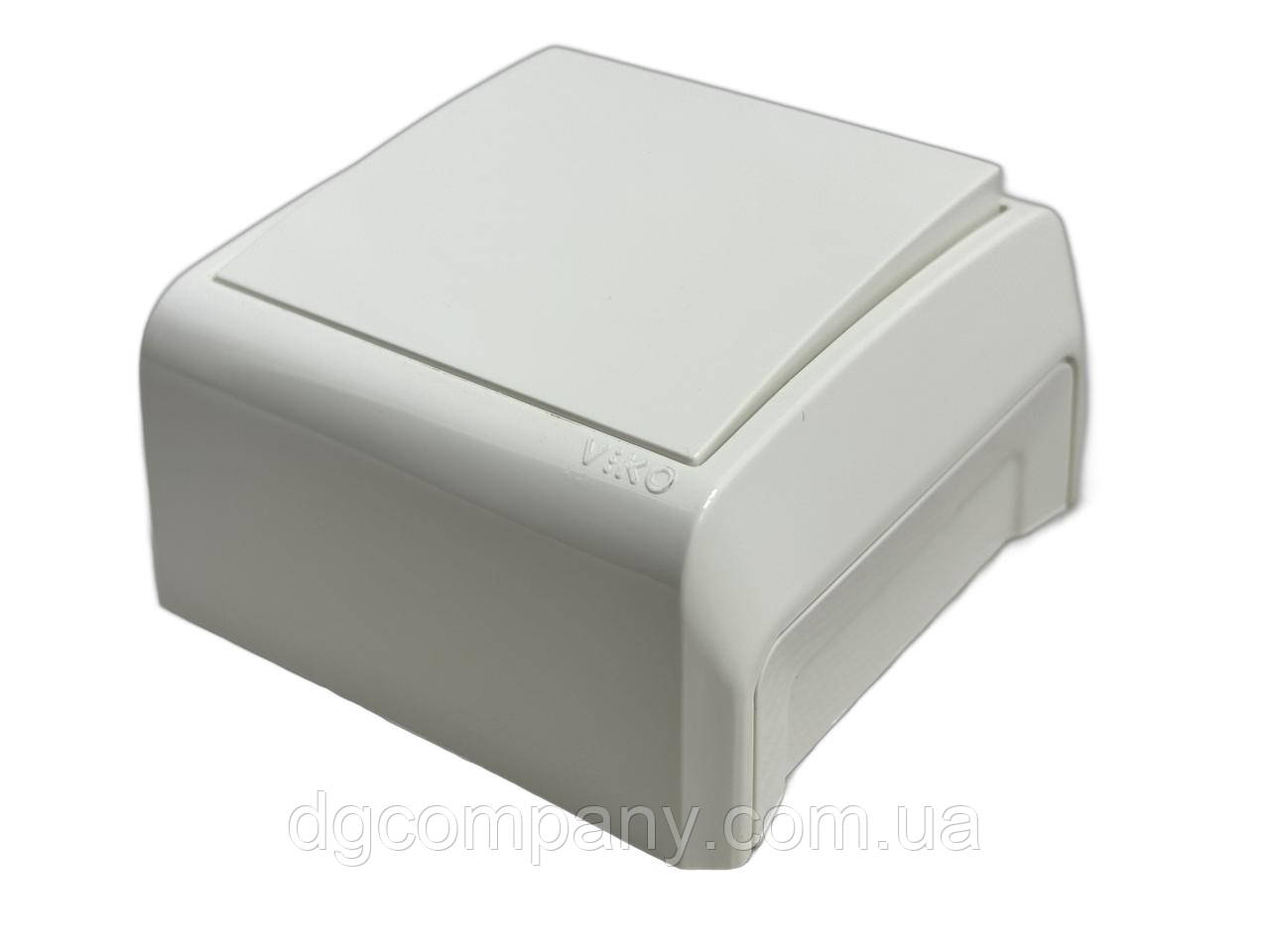 Вимикач накладний Viko Vera білий 90681001, фото 1