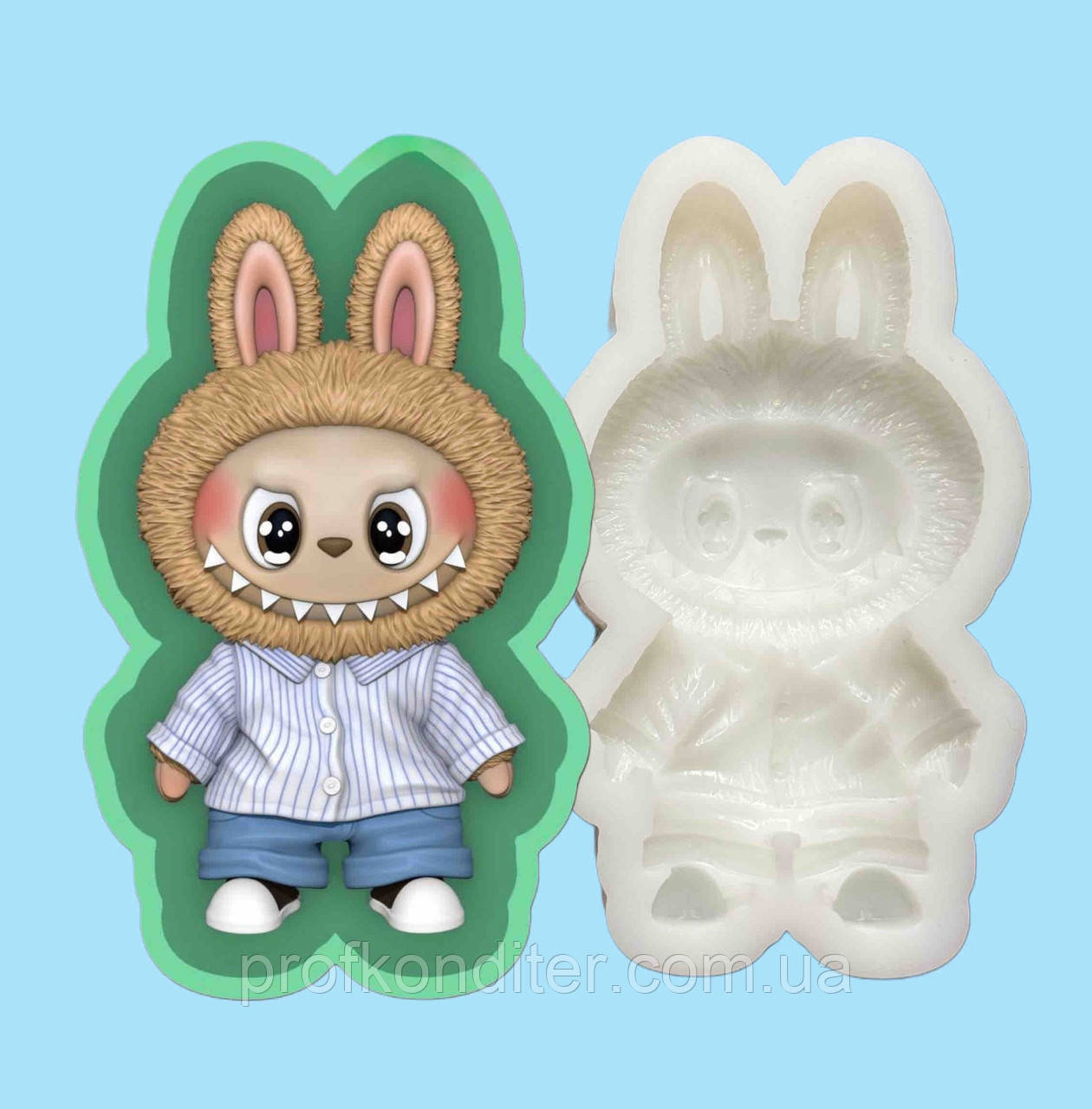 Ексклюзив. Силіконовий молд для шоколаду, зефіру та ін "Лабубу - 1", фото 1