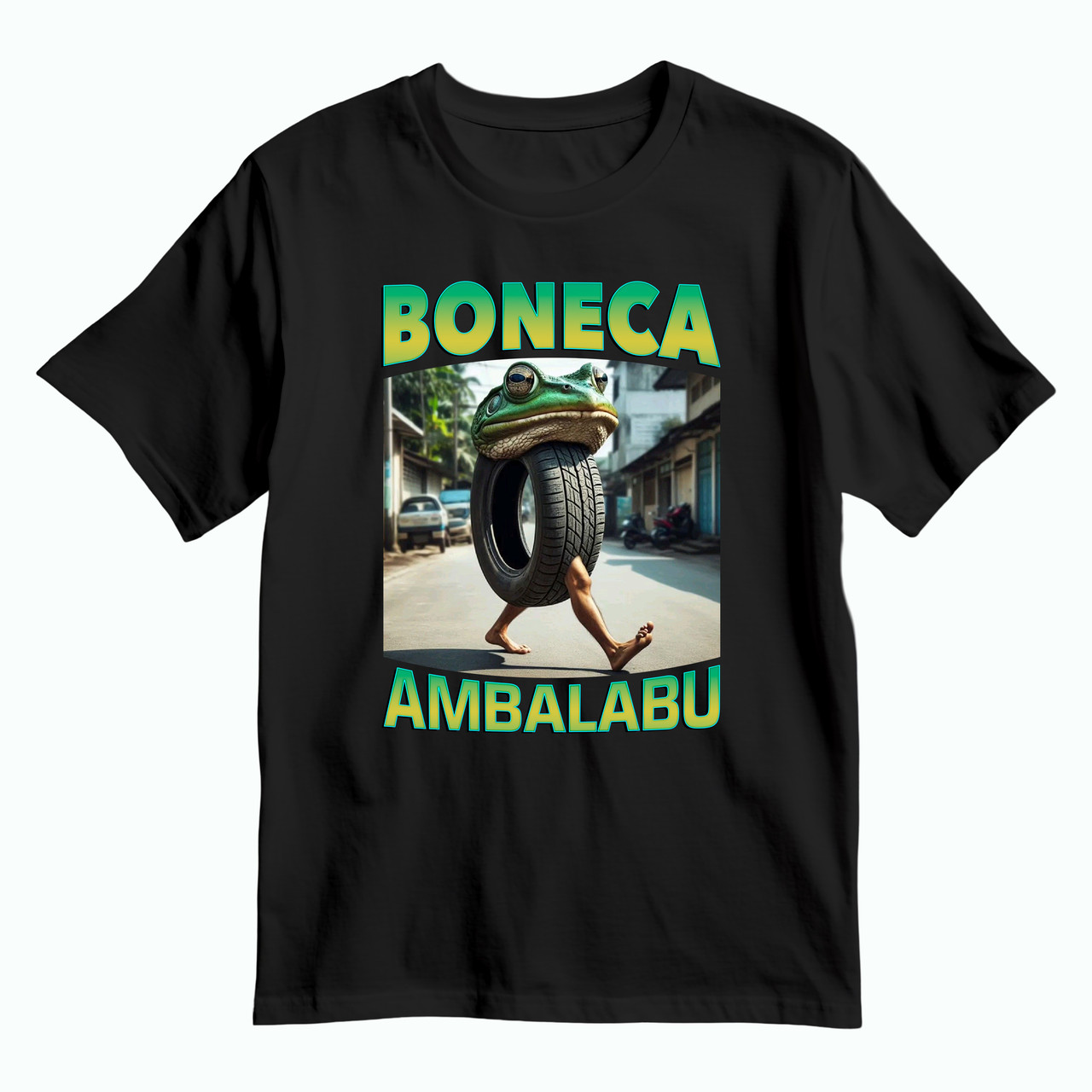Дитяча футболка Boneca Ambalabu/ Бонека Амбалабу , чорна, фото 1