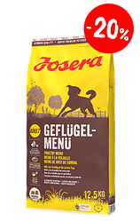 Акція! Сухий корм Josera Geflugel-Menu (Йозера з високим вмістом м'яса птиці) 12.5кг.+БЕЗКОШТОВНА ДОСТАВКА!