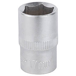 Насадка шестигранна коротка 1/2" 17 мм CrV mid SIGMA (6071171)