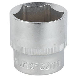 Насадка шестигранна коротка 1/2" 32 мм CrV mid SIGMA (6071321)