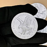 Срібна монета 1$ American Eagle 1oz 2023 — символ свободи, фото 8