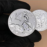 Срібна монета 5 марок «Леді Німеччина» 1oz 2023 — втілення сили, свободи та традиції, фото 4