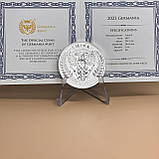 Срібна монета 5 марок «Леді Німеччина» 1oz 2023 — втілення сили, свободи та традиції, фото 6