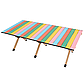 Стіл розкладний кемпінговий садовий із чохлом 118х60 см WCG Rainbee столик складний для відпочинку в саді, фото 3
