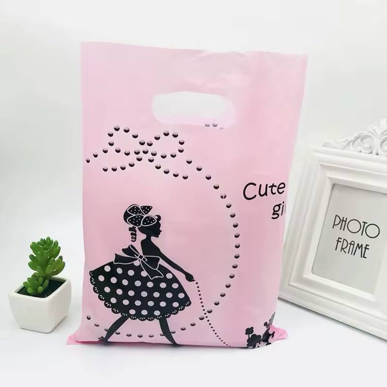 Пакети з прорубними ручками 40х50 см 100 шт пакет з прорізною ручкою, фото 1