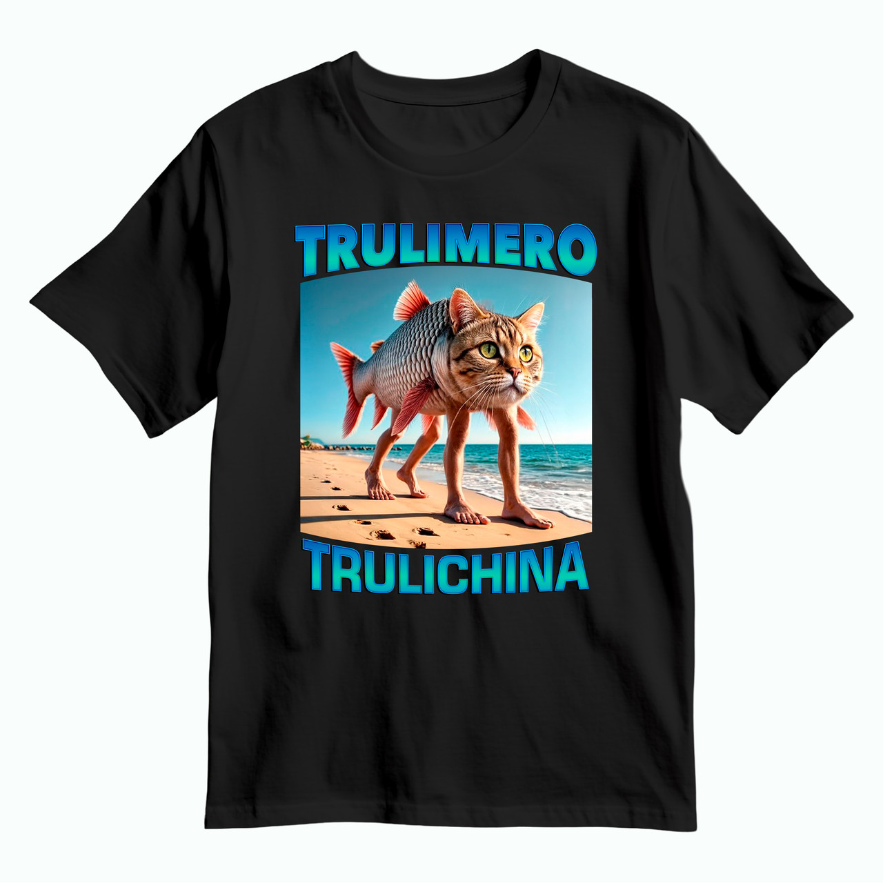 Дитяча футболка Trulimero Trulichina/ Трулімеро трулічина, чорна, фото 1