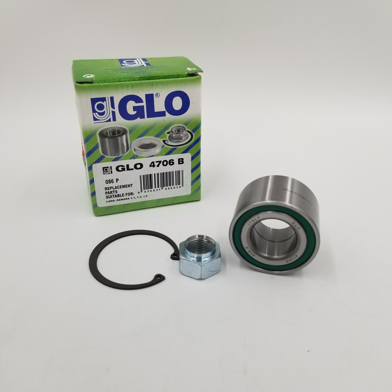 Підшипник задньої ступиці ВАЗ 2108, 2109, 21099, 2110, 2111, 2112, Калина, Пріора GLO Італія 4706B, фото 1