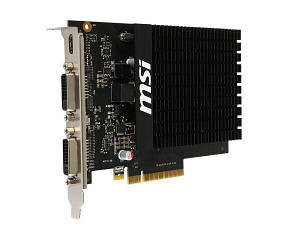 Відеокарта Nvidia GeForce GT 710 2GB MSI (GT 710 2GD3H H2D) DDR3, 64bit (Mini HDMI, 2*DVI) бу