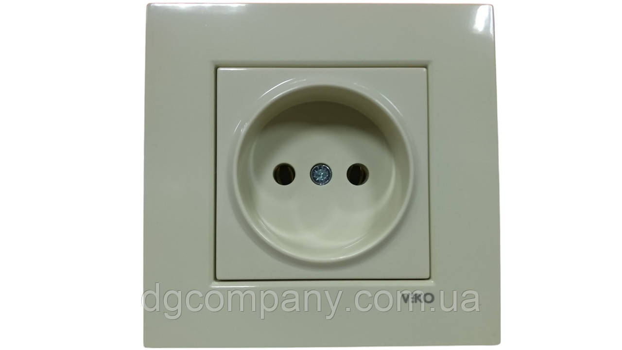 Розетка Viko Karre бежева 90960107, фото 1