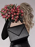 Жіноча сумка 93530 крос-боді чорна, фото 10