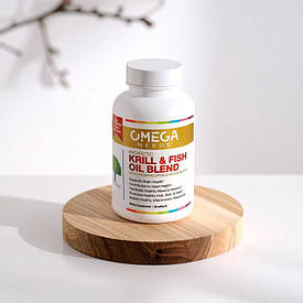 OmegaNeeds® Antarctic Krill & Fish Oil Blend Суміш жирних кислот, 60 желатинових капсул, строк 01/2027