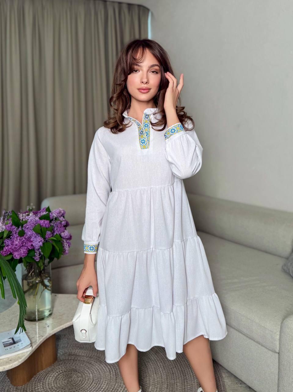 Сукня з елементами вишиванки, фото 1