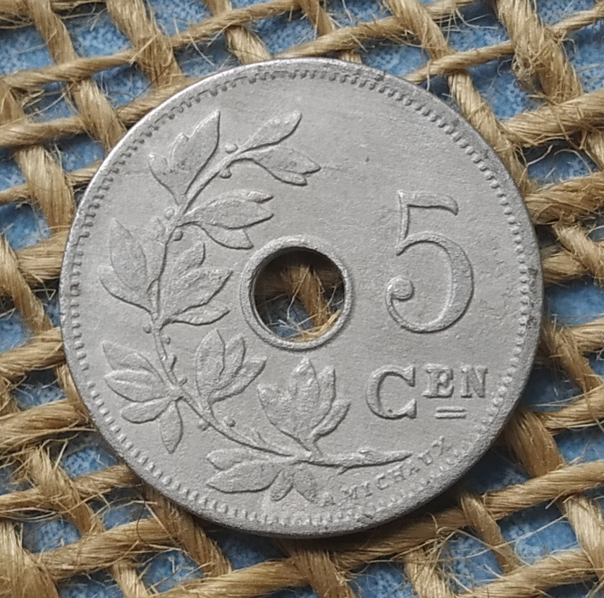 5 сантимiв 1904 року. Бельгiя, фото 1