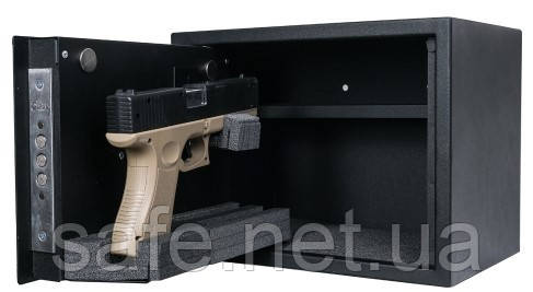 Сейф пістолетний LEVMETAL СЗ-31/1K (ВxШxГ:235x310x200) сейф для зберігання пістолета з внутрішнім тримачем
