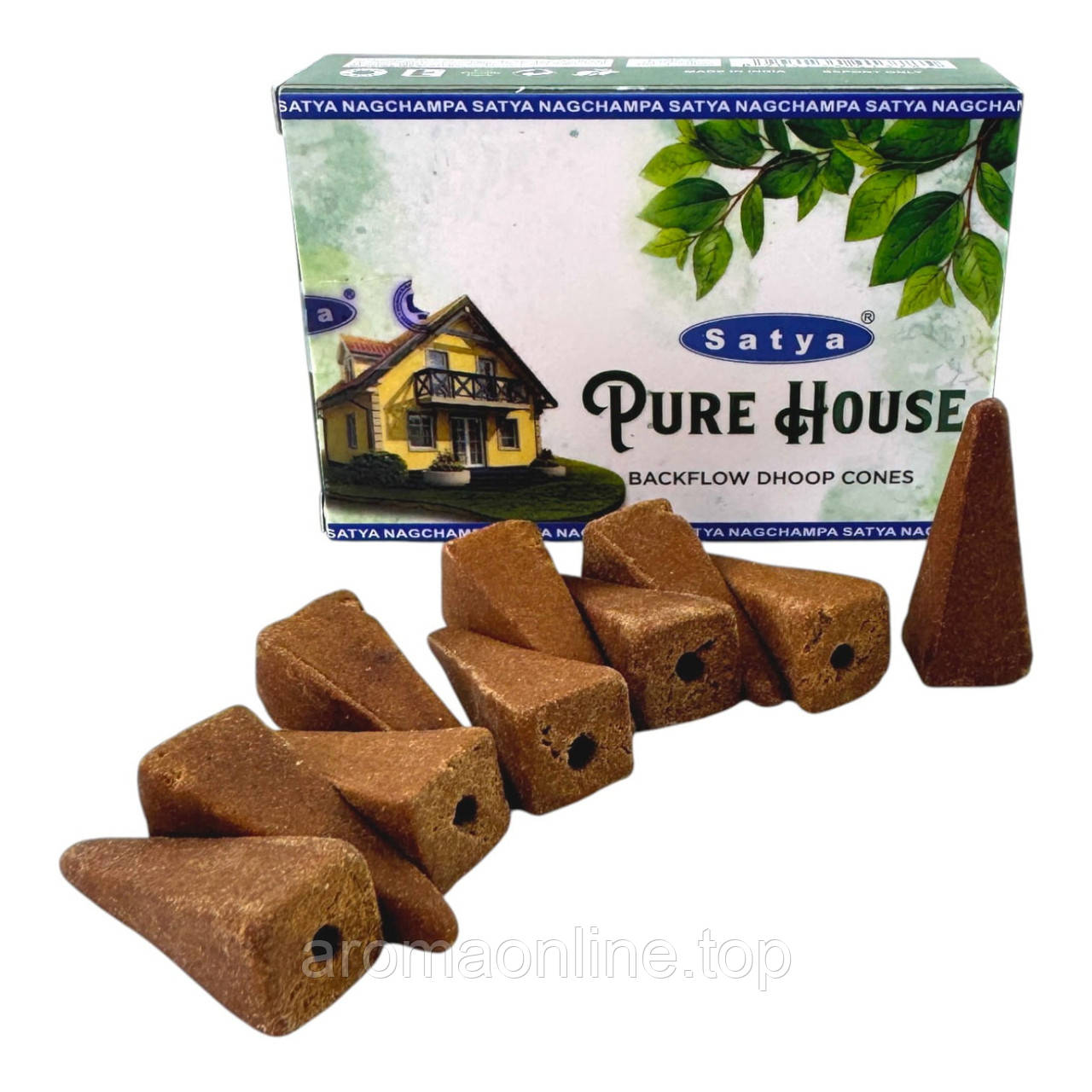 Pure House Backflow Dhoop Cones (Чистий Дім) (Satya), фото 1