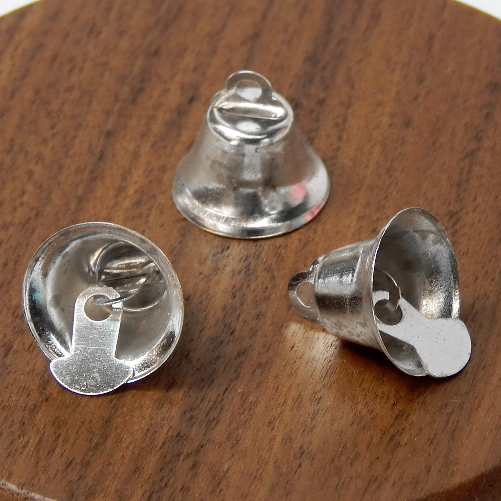 Дзвіночок декоративний, 16 мм, сріблястий