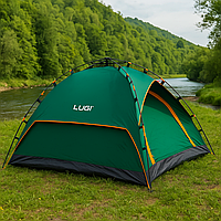 Намет туристичний двомісний 200×230 см автоматичний літній з москітною сіткою та чохлом для кемпінгу