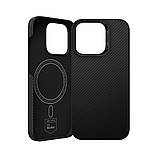 Кевларовий карбоновий чохол Iphone 16PRO MagSafe 1.15mm 600D, фото 2