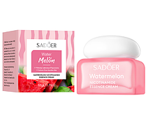 Зволожуючий крем для обличча з кавуном та ніцинамідом SADOER watermelon nicotinamide, 50 грам