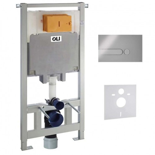 Інсталяція для унітазу OLI 80 Iplate з кнопкою хром 174401 885342, фото 1