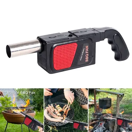 Вентилятор-дуйка для розпалювання мангала, гриля, багаття BBQ Far CD-D2B, ручний повітродув Vokmi, фото 1