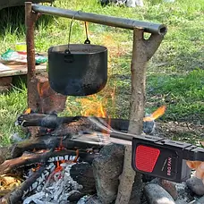 Вентилятор-дуйка для розпалювання мангала, гриля, багаття BBQ Far CD-D2B, ручний повітродув Vokmi, фото 4