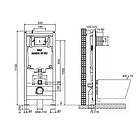 Інсталяція для унітазу OLI 80 Iplate з кнопкою біла 191856 885343, фото 2