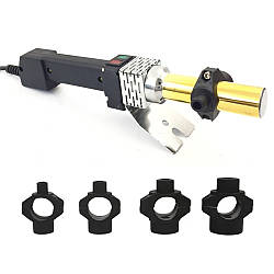 Паяльник для пластикових труб 2850 Вт, 50-300°C, 4 насадки, BX-352 / Паяльник для труб / Паяльник для пайки труб