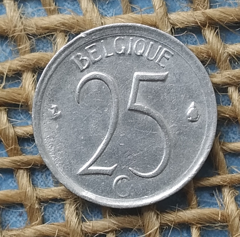 25 сантимiв 1964 року. Бельгiя