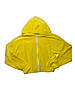 Жіночий велюровий костюм з капюшоном жовтий 44-46 розмір, фото 4
