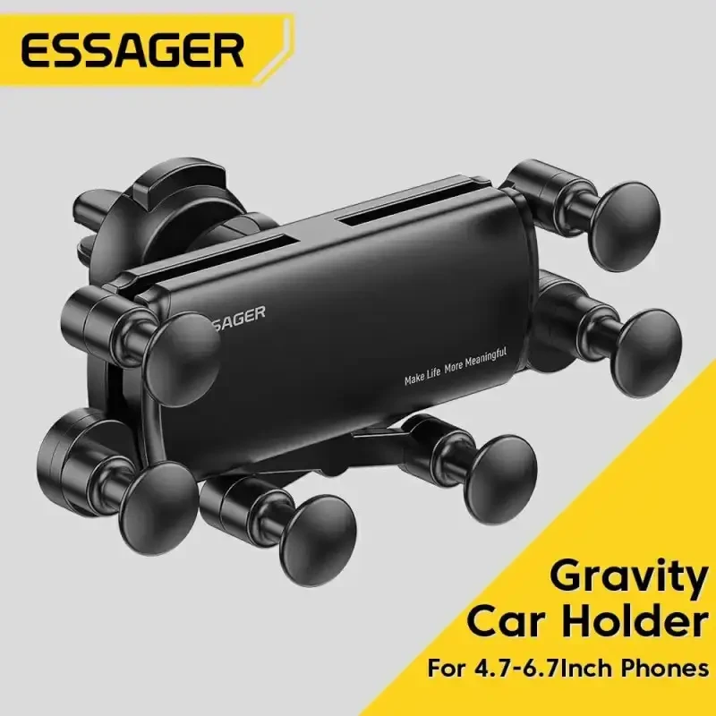 (Уцінка) Тримач телефону в автомобіль 6 точковий гравітаційний Essager, фото 1