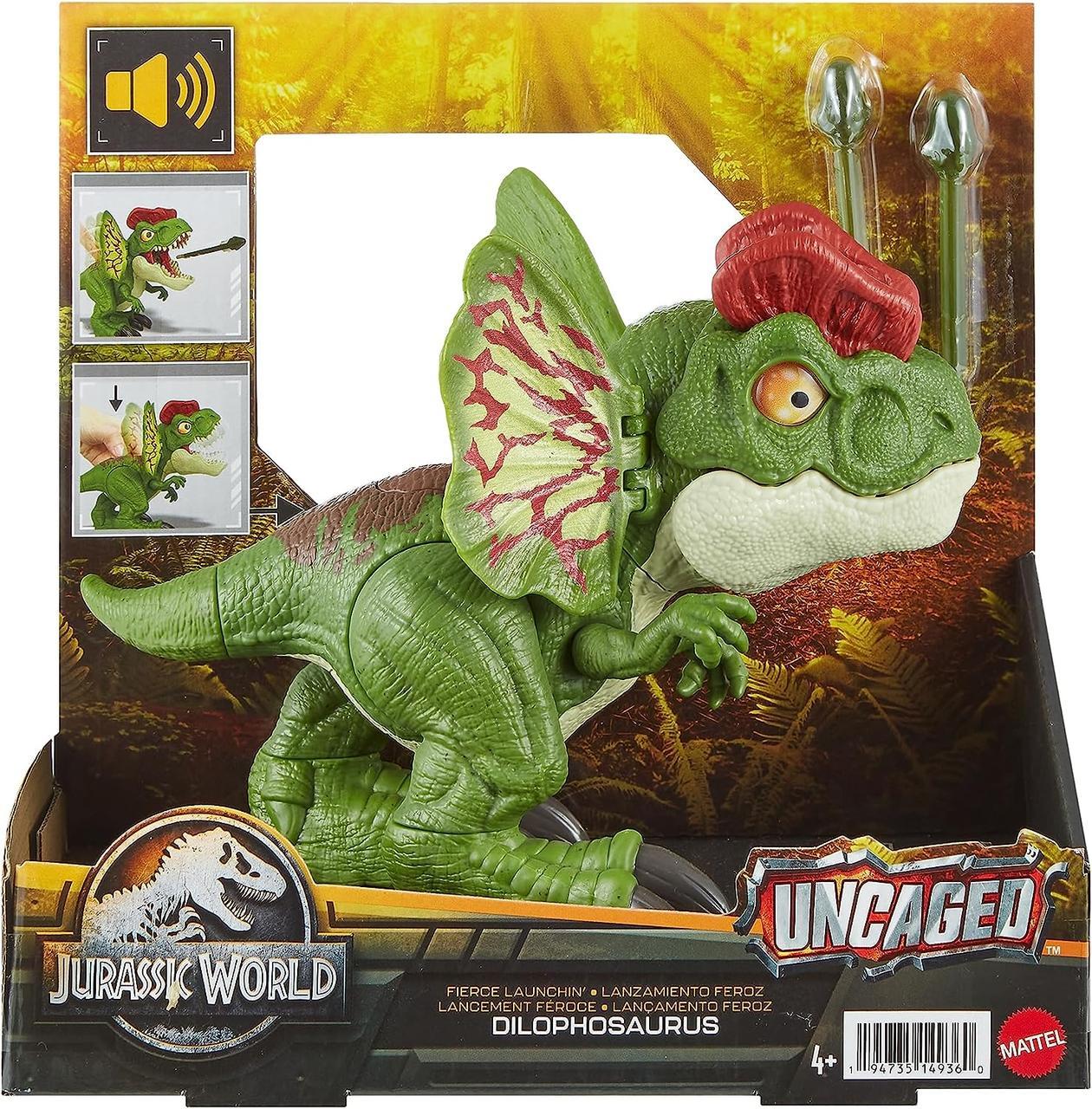 Фігурка Динозавр Ділофозавр Jurassic World Dilophosaurus Mattel HNT66