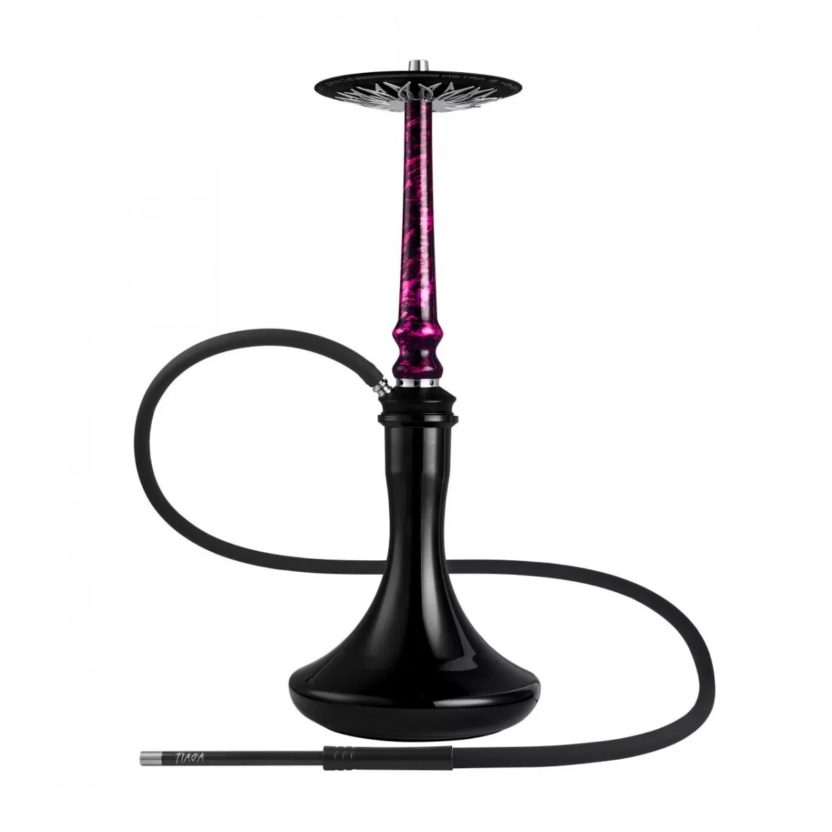 Кальян Tiaga Hookah Astra, ніжно-рожевий, витончений стиль, висота 53 см на колбі Craft Black