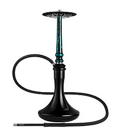 Кальян Tiaga Hookah Astra, смарагдовий, стильний дизайн, висота 53 см на колбі Craft Black