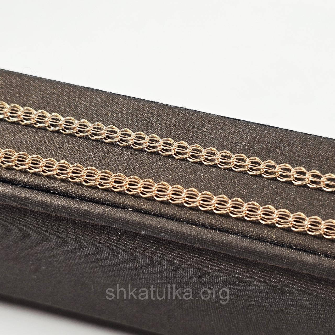 Ланцюжок золотий з плетінням Венеція легкий 55 см