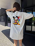 Молочне літнє плаття-футболка "Mickey", фото 7