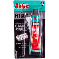Герметик силіконовий Akfix HT300 50ml термостійкий чорний