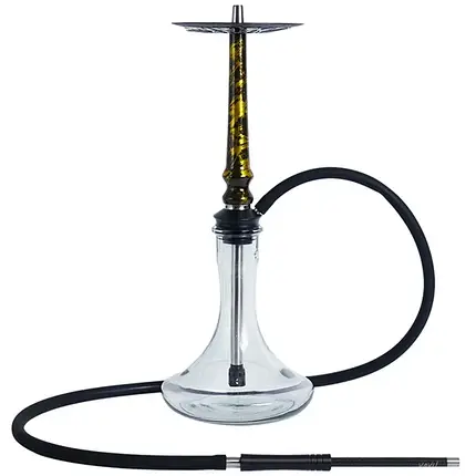 Кальян Tiaga Hookah Astra, золотий, витончений стиль, висота 53 см на колбі Craft прозора, фото 1