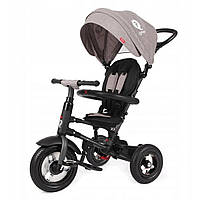 Дитячий велосипед QPlay Rito Rubber Grey складаний триколісний (S380-10GreyRubber)