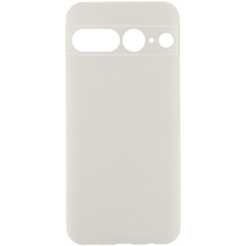 Чохол Silicone Cover Lakshmi Full Camera (AAA) для Google Pixel 7 Pro | Мікрофібра Білий / White, фото 1