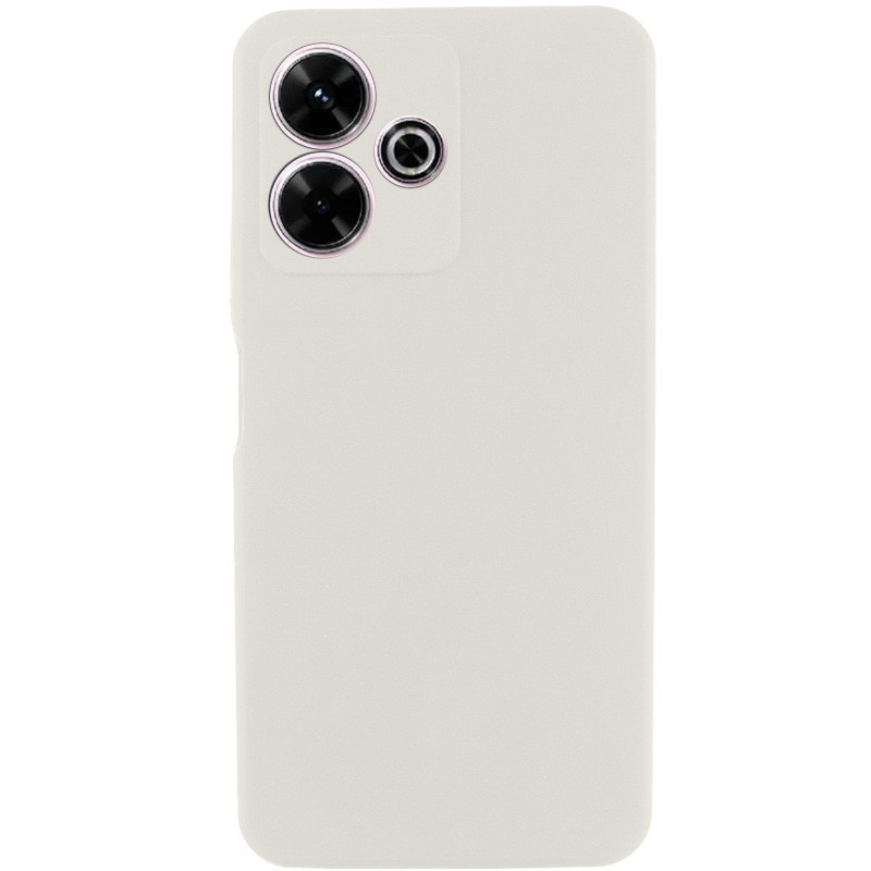 Чохол Silicone Cover Lakshmi Full Camera (AAA) для Xiaomi Redmi 13 4G / Poco M6 4G | Мікрофібра Білий / White, фото 1