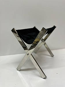 Складна ПРЕМІУМ підставка для сумок ДОД-14 підсумочниця ніжки полірована нержавіюча сталь