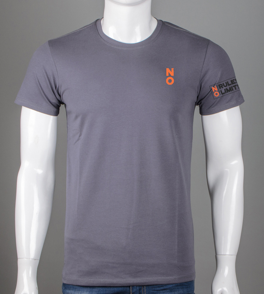 Футболка чоловіча NO limit 2528м (Уп.4шт M-XXL), Сірий, фото 1